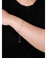 Devata Clover Chain Bracelet in 14K Gold, 6.5 in adj to 7.5 in