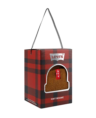 Levi's Men's Stocking Stuffer Gift Ready Red Tab Beanie