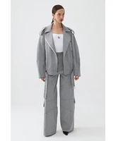 Nocturne Women's Oversized Double-Breasted Coat