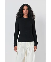 endless rose Women's Ribbed Long Sleeve Top