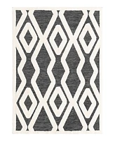 Bayshore Home Textured Tones Trellis 5'1"x7'1" Area Rug