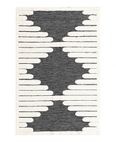 Bayshore Home Textured Tones Strings 4'1"x6'1" Area Rug