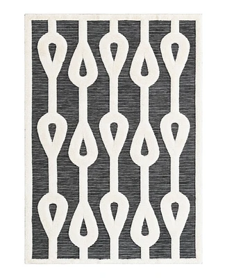 Bayshore Home Textured Tones Drops 5'1"x7'1" Area Rug