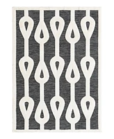 Bayshore Home Textured Tones Drops 5'1"x7'1" Area Rug