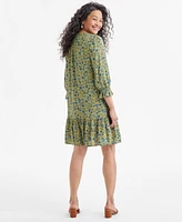 Style & Co Women's Printed Tiered Dress, Exclusively at Macy's