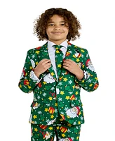 Suitmeister Little and Big Boys Santa Elves Button Closure Suit Set