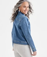 Style & Co Women's Relaxed Denim Jacket, Exclusively at Macy's