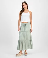 Celebrity Pink Juniors' Ruffle-Tiered Maxi Skirt