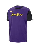 Nike Men's Purple Los Angeles Lakers 2024/25 City Edition Courtside Color Block T-Shirt