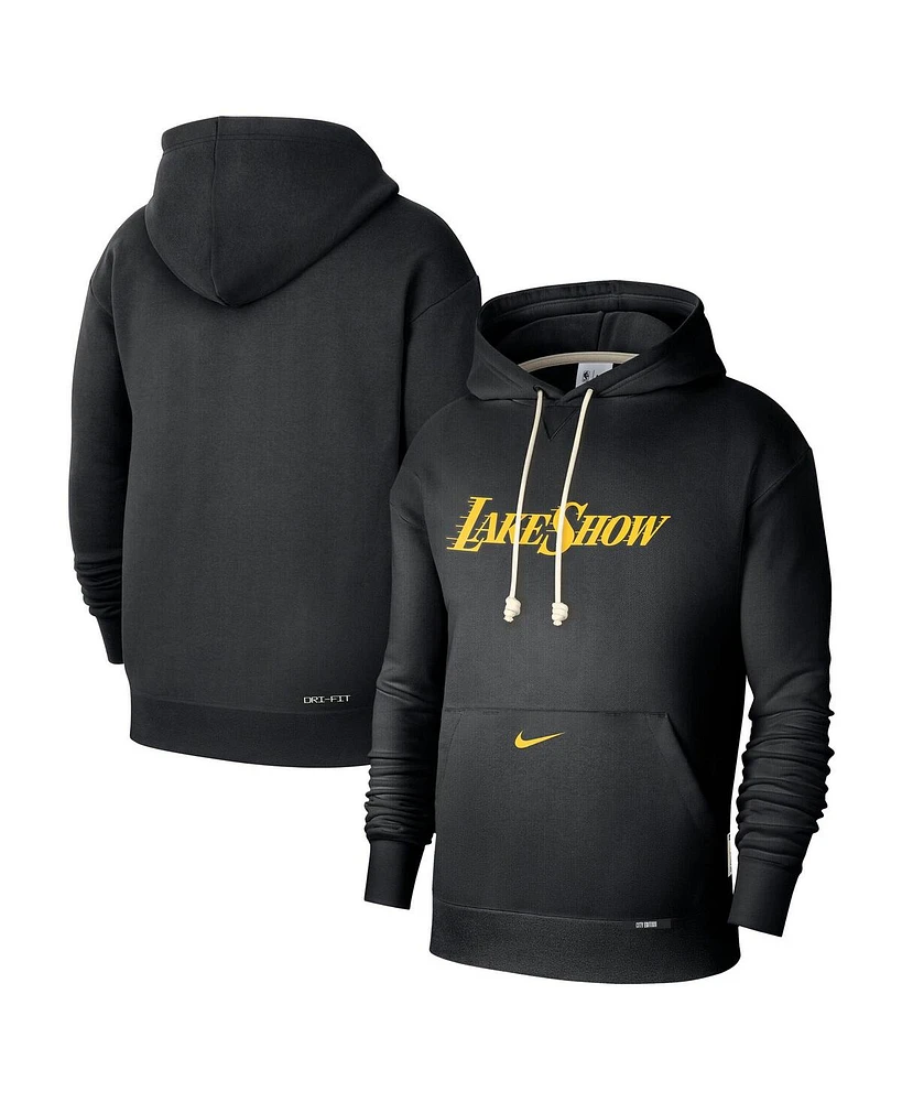 Nike Men's Black Los Angeles Lakers 2024/25 City Edition Courtside Standard Issue Pullover Hoodie