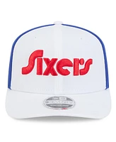 New Era Men's White Philadelphia 76ers 2024/25 City Edition 9SEVENTY Stretch-Snap Hat