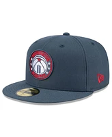 New Era Men's Navy Washington Wizards 2024/25 City Edition Alternate 59FIFTY Fitted Hat