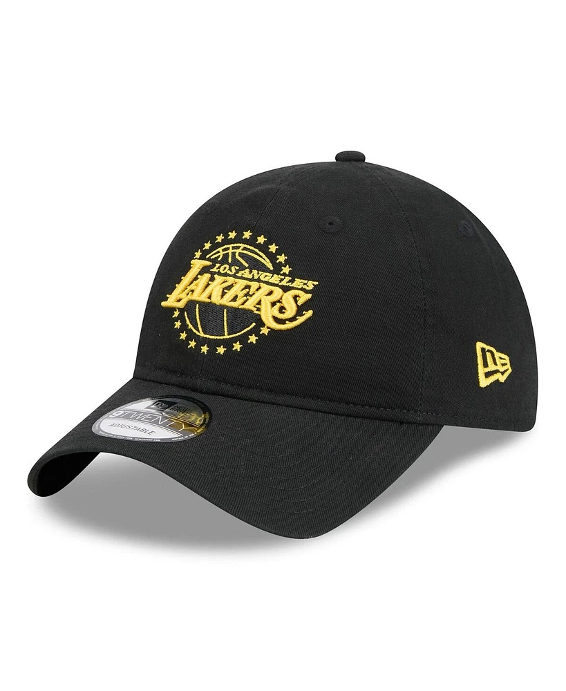 New Era Men's Black Los Angeles Lakers 2024/25 City Edition 9TWENTY Adjustable Hat