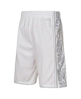 Nike Big Boys and Girls White Dallas Mavericks 2024/25 City Edition Swingman Performance Shorts