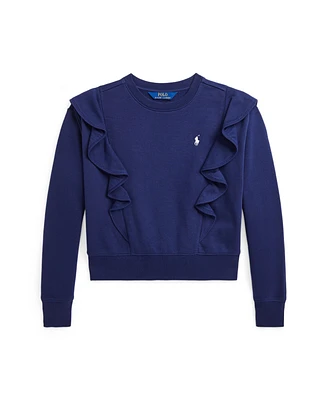 Polo Ralph Lauren Big Girls Ruffled French Terry Sweatshirt