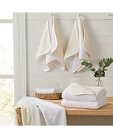 Linery & Co Linery & Co. Cotton Two-Toned 4-Pack Hand Towel Set