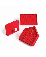 King Arthur Baking Company Gingerbread 3-Piece House Pop-Out Cutters and Kid's Apron Set