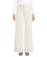 Lands' End Women's High Rise Wide Leg Corduroy Pants