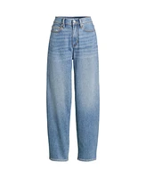 Lands' End Women's Recover High Rise Barrel Leg Ankle Jeans