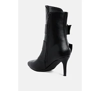 London Rag Ebera Chunky Buckle Strap Ankle Boots