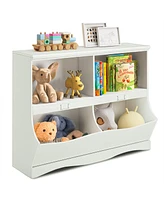 Gouun Kids Storage Unit Baby Toy Organizer Children Bookshelf Bookcase