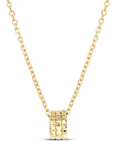 Devata Rotary Pendant Chain Necklace in 14K Gold, 16 in adj to 18 in, approx. 4.8 grams