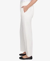 Alfred Dunner Women's Copenhagen Soft Heather Microfiber Short Length Pants