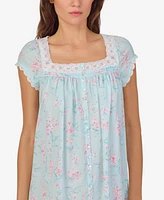 Eileen West Women's Cap Sleeve Short Gown