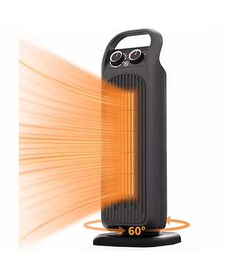 Sugift Space Heater 1500W Electric Heater Portable Ptc Ceramic Heater for Bedroom, Office, and Other Rooms