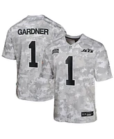 Nike Big Boys and Girls Sauce Gardner Arctic Camo New York Jets 2024 Salute to Service Game Jersey