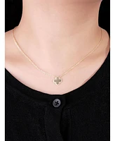 Devata Clover Chain Necklace in 14K Gold, 16 in adj to 18 in