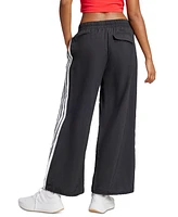 adidas Women's Essentials 3-Stripes Woven Parachute Pants