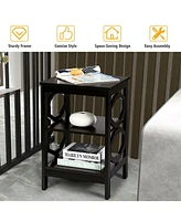 Gouun 3-tier Nightstand Sofa Side End Accent Table