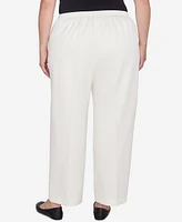 Alfred Dunner Plus Copenhagen Soft Heather Microfiber Short Length Pants