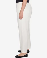 Alfred Dunner Plus Copenhagen Soft Heather Microfiber Short Length Pants