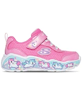 Skechers Toddler Girls' Play Scene - Fun Squad Fastening Strap Casual Sneakers from Finish Line