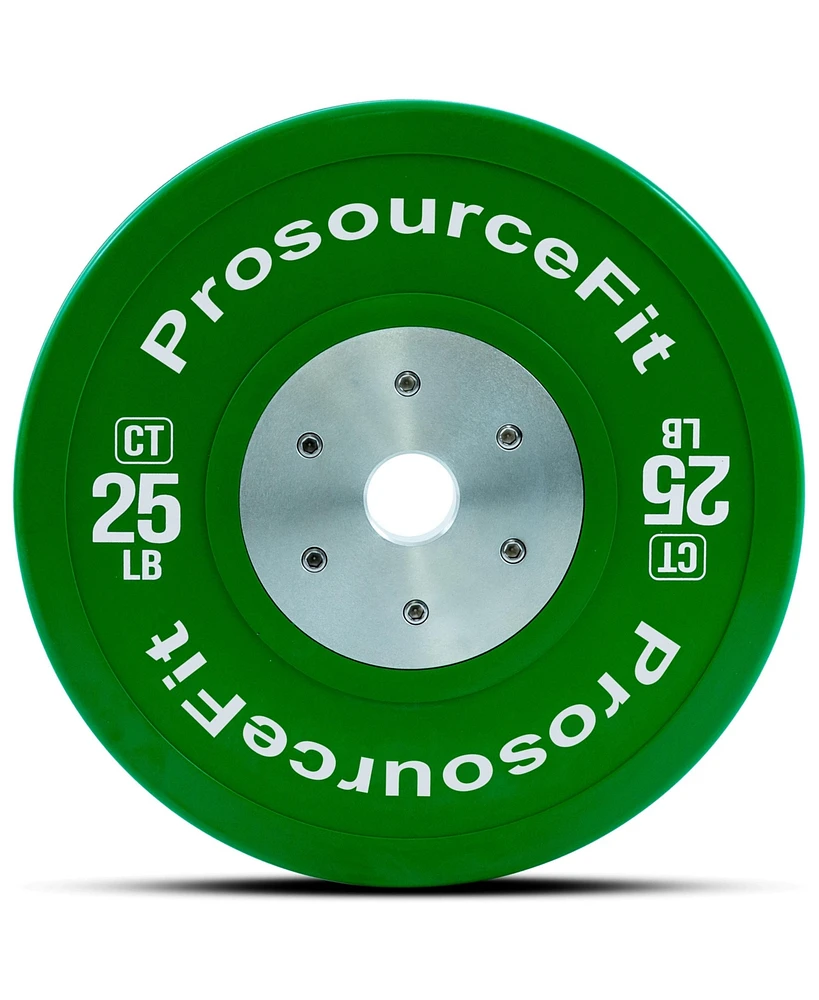 ProsourceFit Color Training Bumper Plate 25 lb, Green