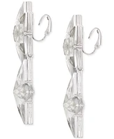 Guess Double Star Drop Clip On Earrings