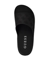 Guess Men's Magaria Branded Elevated Pool Slides