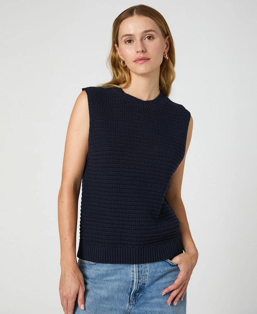 French Connection Women's Manda Open-Knit Sleeveless Vest