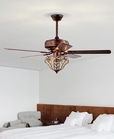 Home Accessories 52" Luella 3-Light Indoor Ceiling Fan with Light Kit and Remote