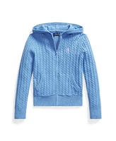 Polo Ralph Lauren Big Girls Mini-Cable Cotton Full-Zip Hoodie