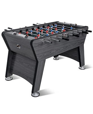 Sugift 58in Foosball Table, Competition Sized Soccer Table Game, Heavy Duty Arcade Game Table