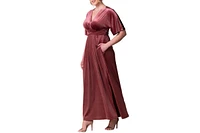 Kiyonna Plus Verona Velvet Evening Gown