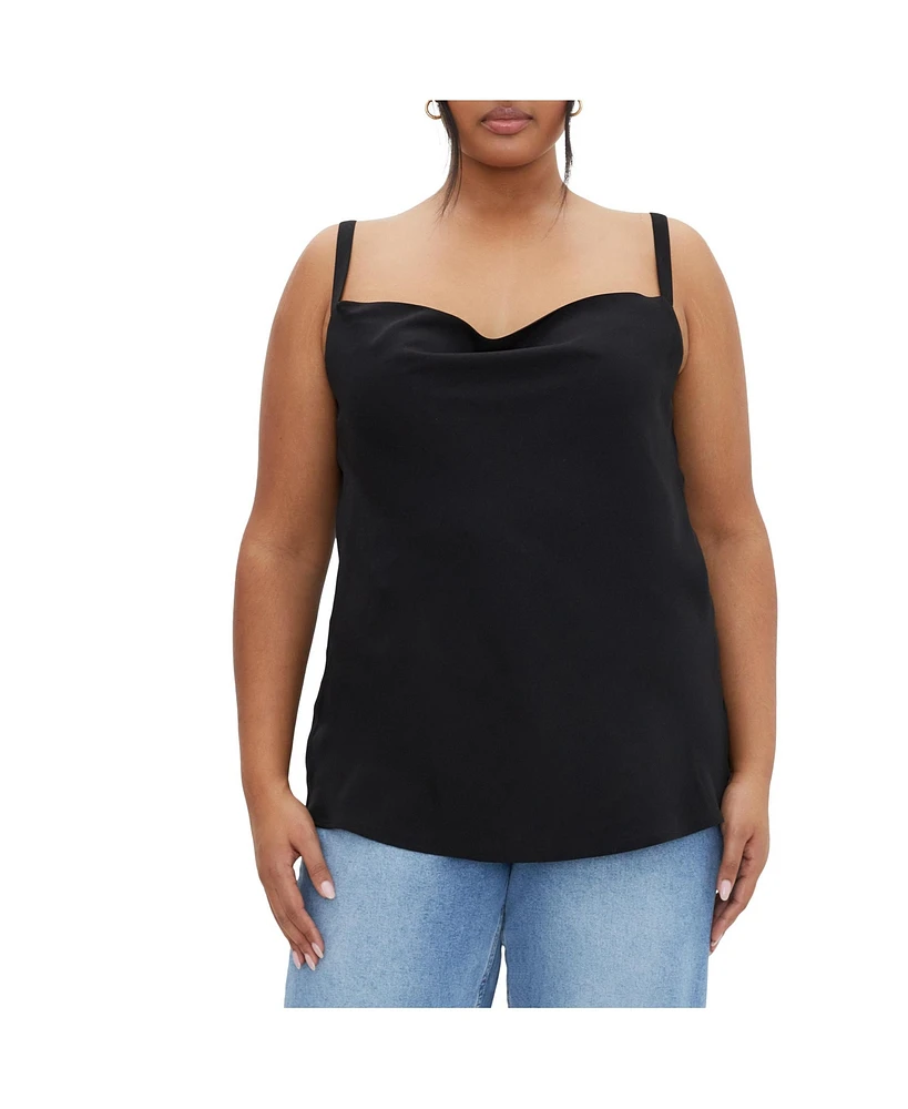 City Chic Plus Cowl Neck Cami