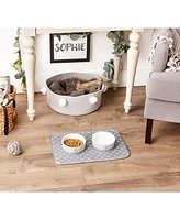 Bone Dry Trellis Print Pet Mat