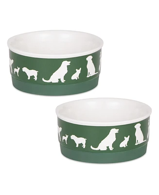 Bone Dry Dog Show Pet Bowl Set/2