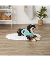 Bone Dry Terry Microfiber Pet Robe Embroidered Paw Print