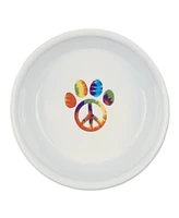 Bone Dry Peace Paw Pet Bowl Set/2