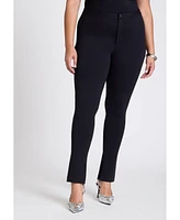 Eloquii Plus Size Legging With Zipper Slit Hem